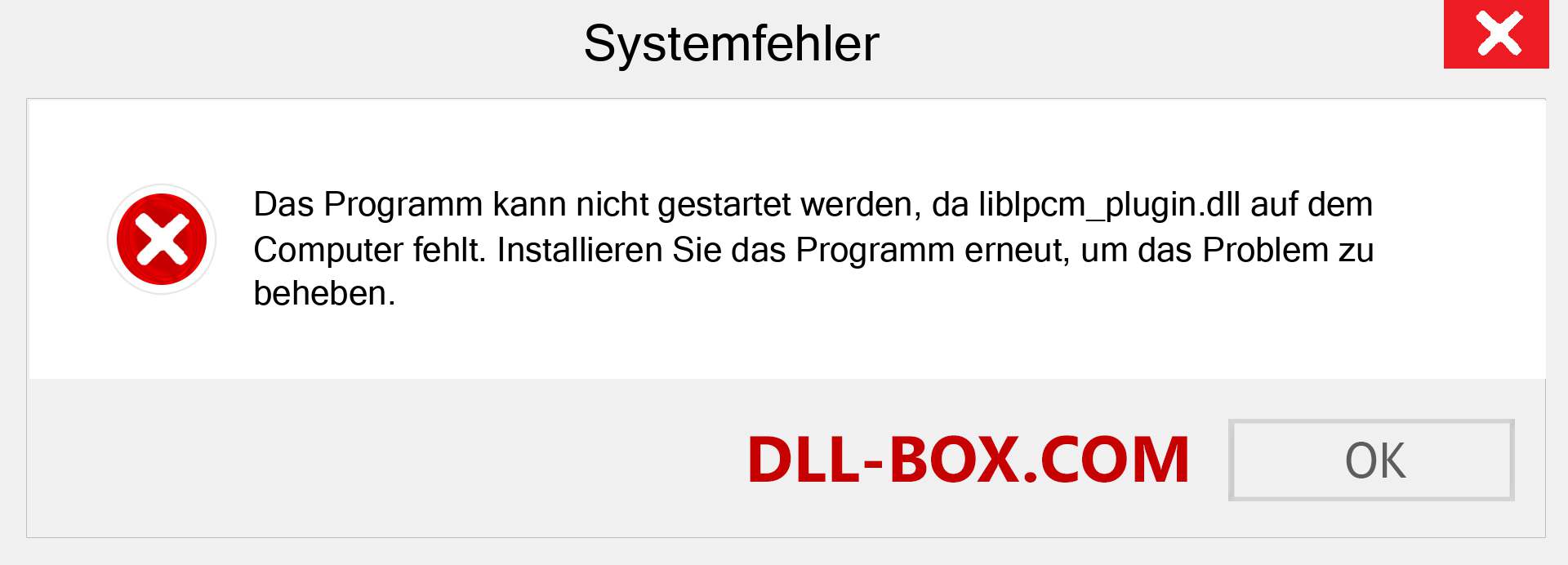 liblpcm_plugin.dll-Datei fehlt?. Download für Windows 7, 8, 10 - Fix liblpcm_plugin dll Missing Error unter Windows, Fotos, Bildern