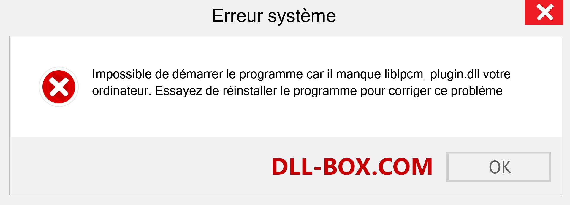 Le fichier liblpcm_plugin.dll est manquant ?. Télécharger pour Windows 7, 8, 10 - Correction de l'erreur manquante liblpcm_plugin dll sur Windows, photos, images